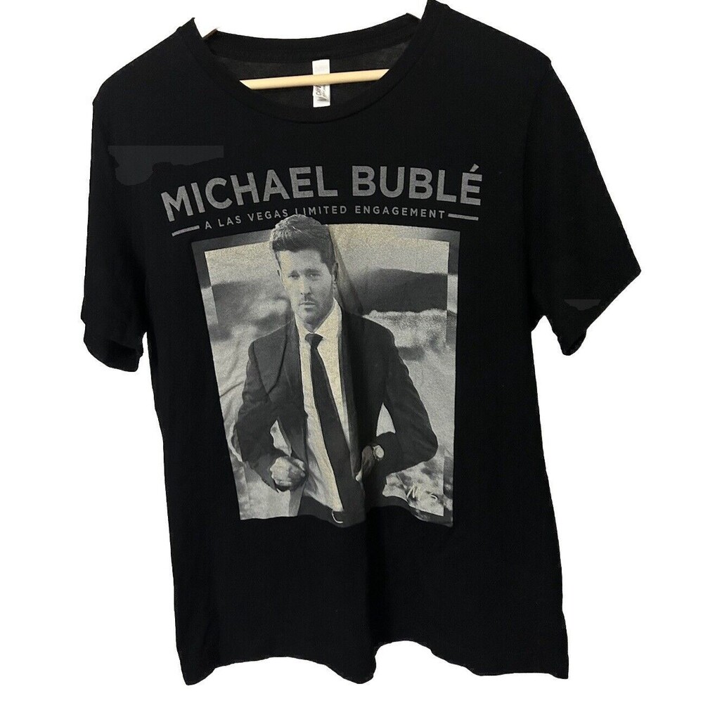 Michael Buble' Las Vegas Limited Engagement Women's Large Black T Shirt